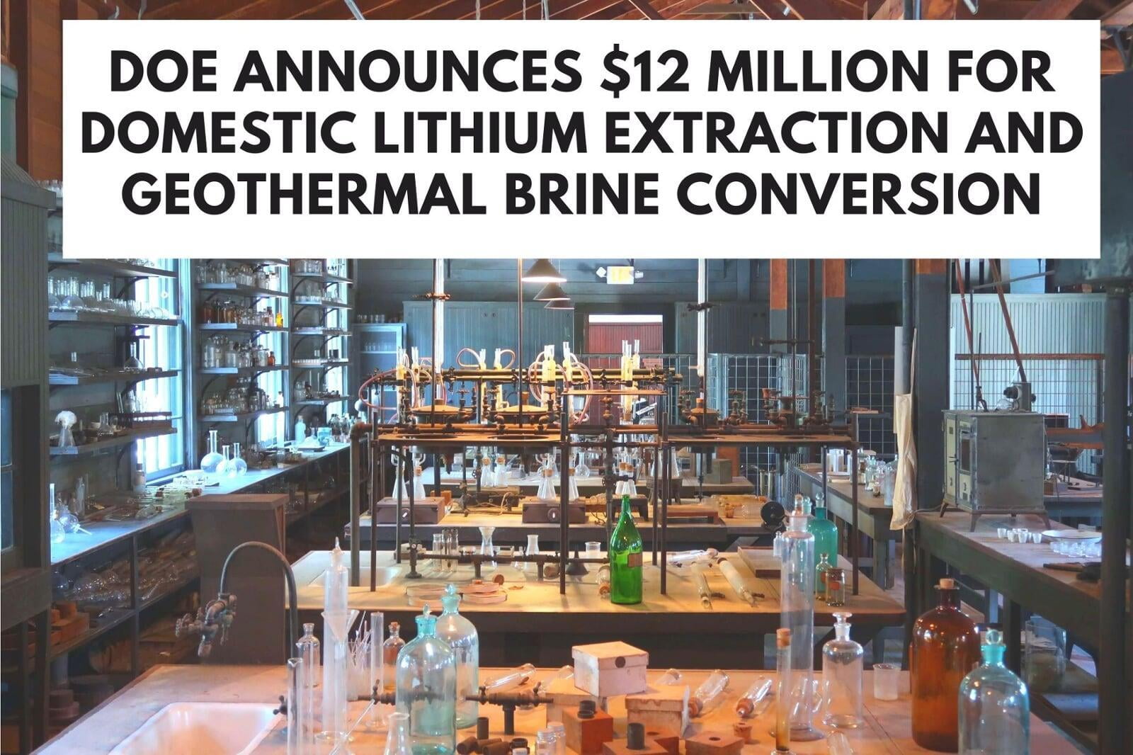 DOE Lithium Funding Opportunity